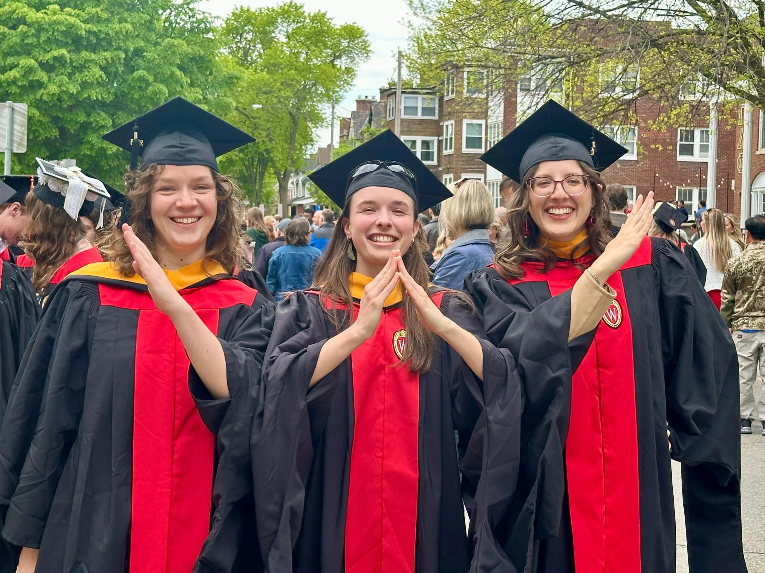 Congratulations to Elizabeth Hrycyna, Sophie Perry, and Emilie Parkanzky on their Spring 2026 graduation!